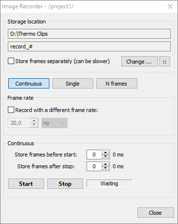 recorder dialog