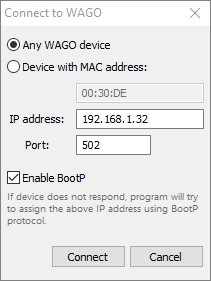 1 DAQ config WAGO connect