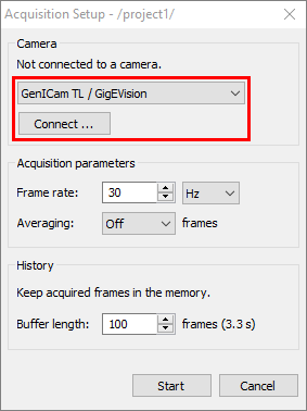 2. tix560 acquisition setup