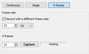 N frames recording