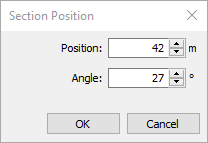 section position dialog