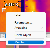 monitor analysis object 